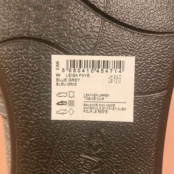 Clarks Leisa Faye blue grey sandals women’s 12 - Picture 7 of 7